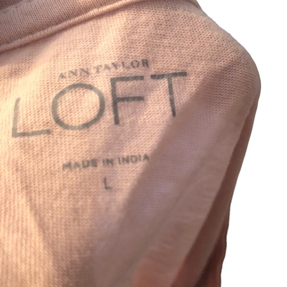 Loft Soft Pink Sparkly T-shirt size Large - Picture 7 of 11